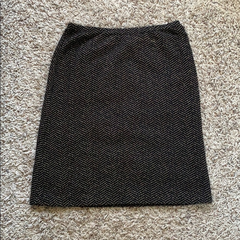 Black and gold skirt